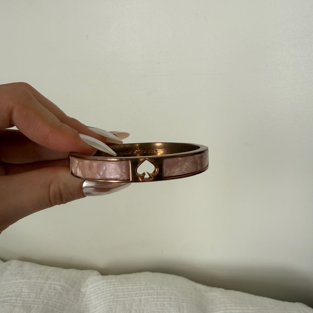 Kate Spade Rose Gold Bracelet with Pink Accents